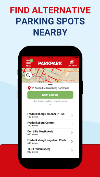 PARKPARK - Parkeringsapp Screenshot