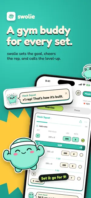 swolie - Gym Workout Tracker screenshot 1
