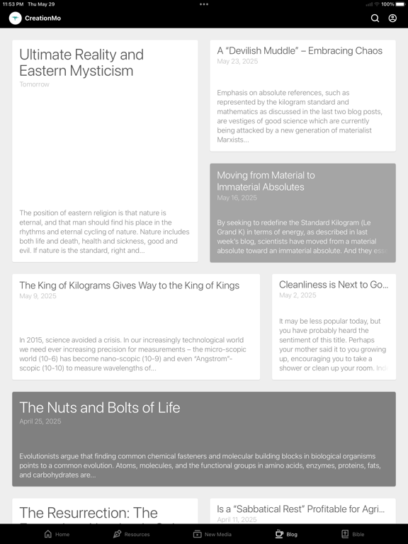 Creation Moments iPad screenshot 4 - Education app