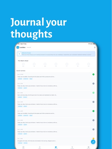 Lucidus - Routine Planner iPad screenshot
