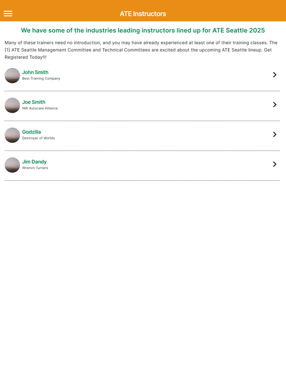 ATE Seattle app screenshot 2