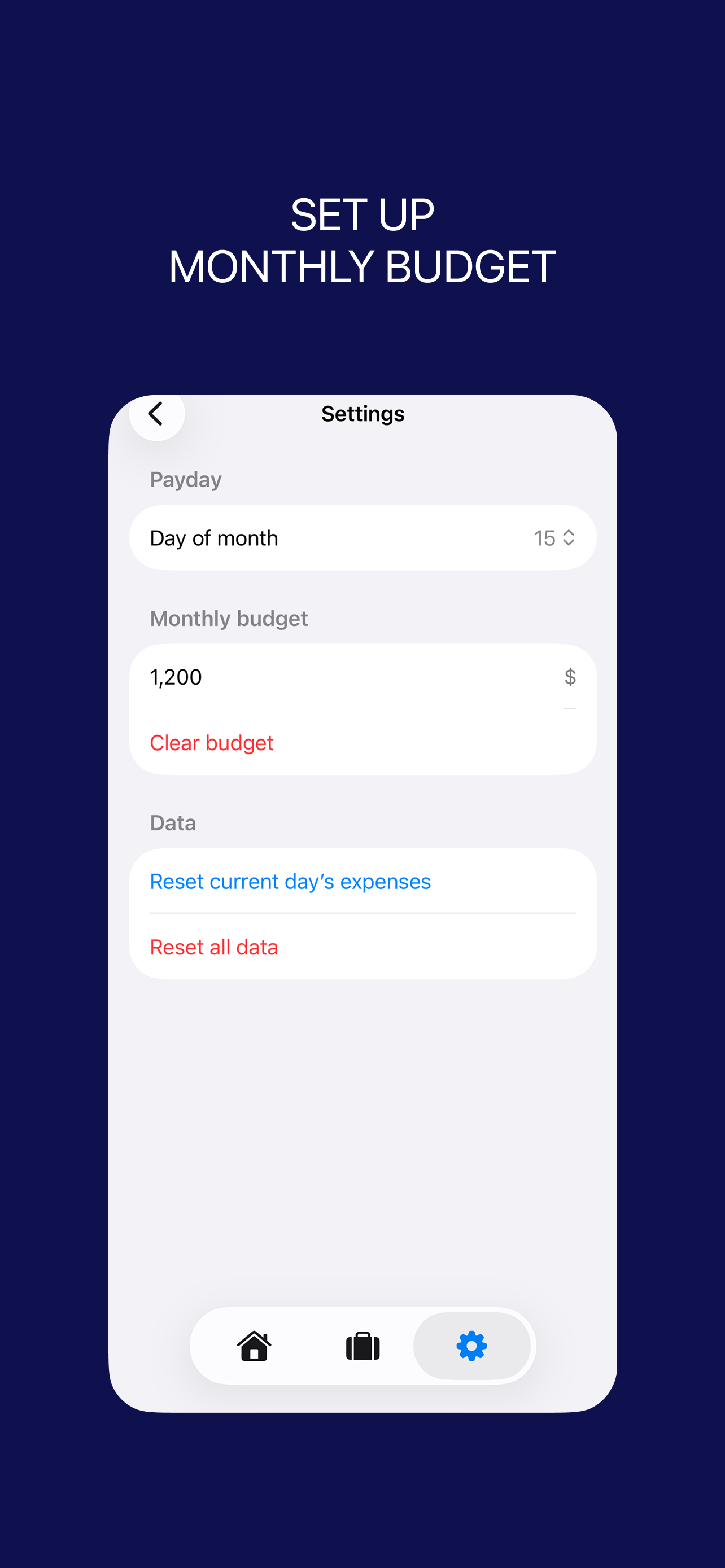 Daillow – Simple Daily Budget