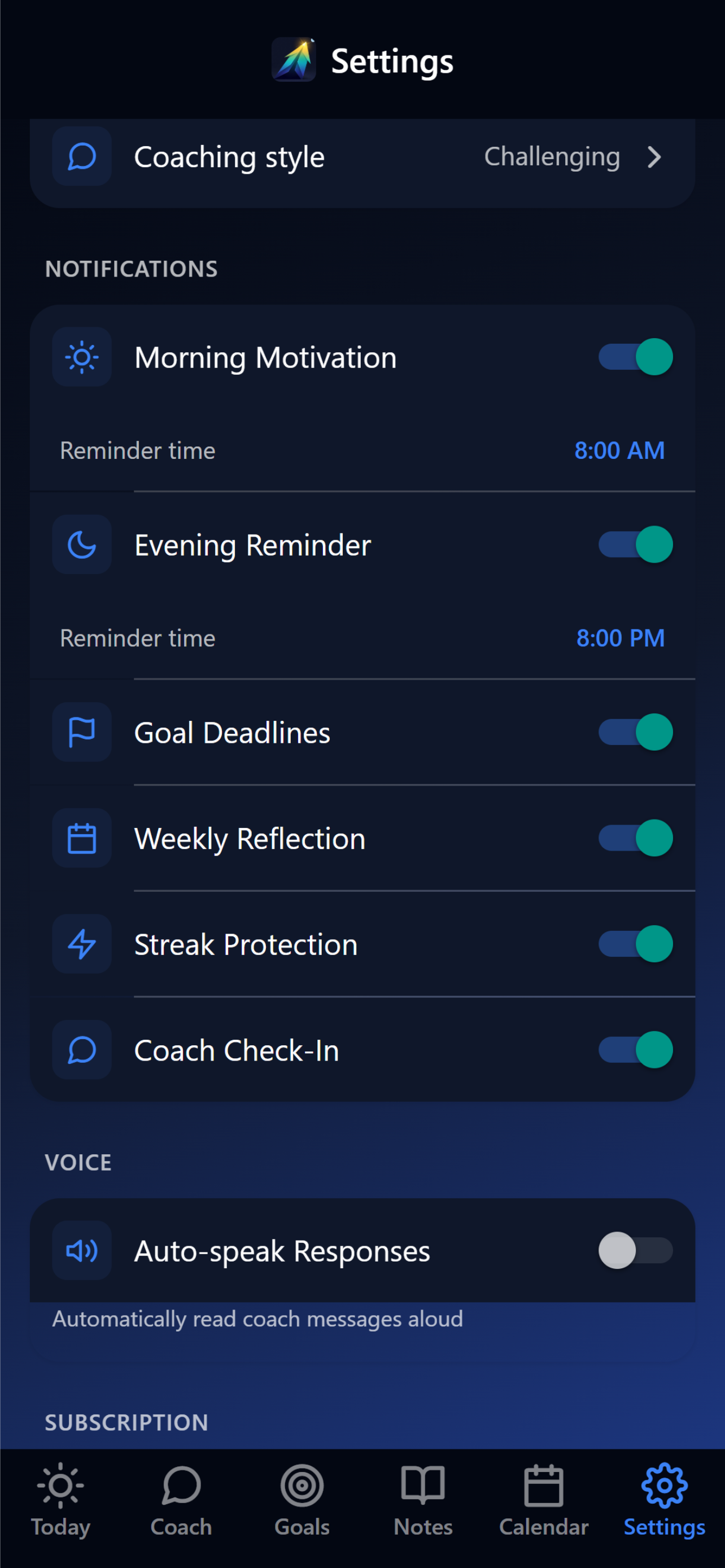 MyGoalBook screenshot 9