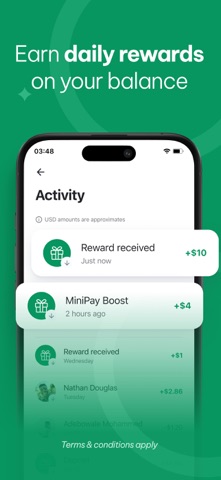 MiniPay: Easy Global Wallet iPhone screenshot