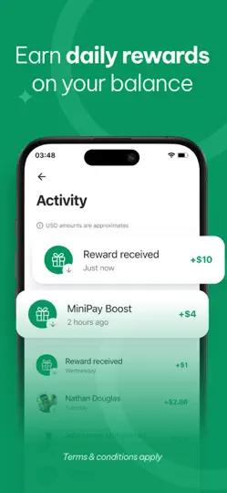 Screenshot von MiniPay: Easy Global Wallet auf dem iPhone 5