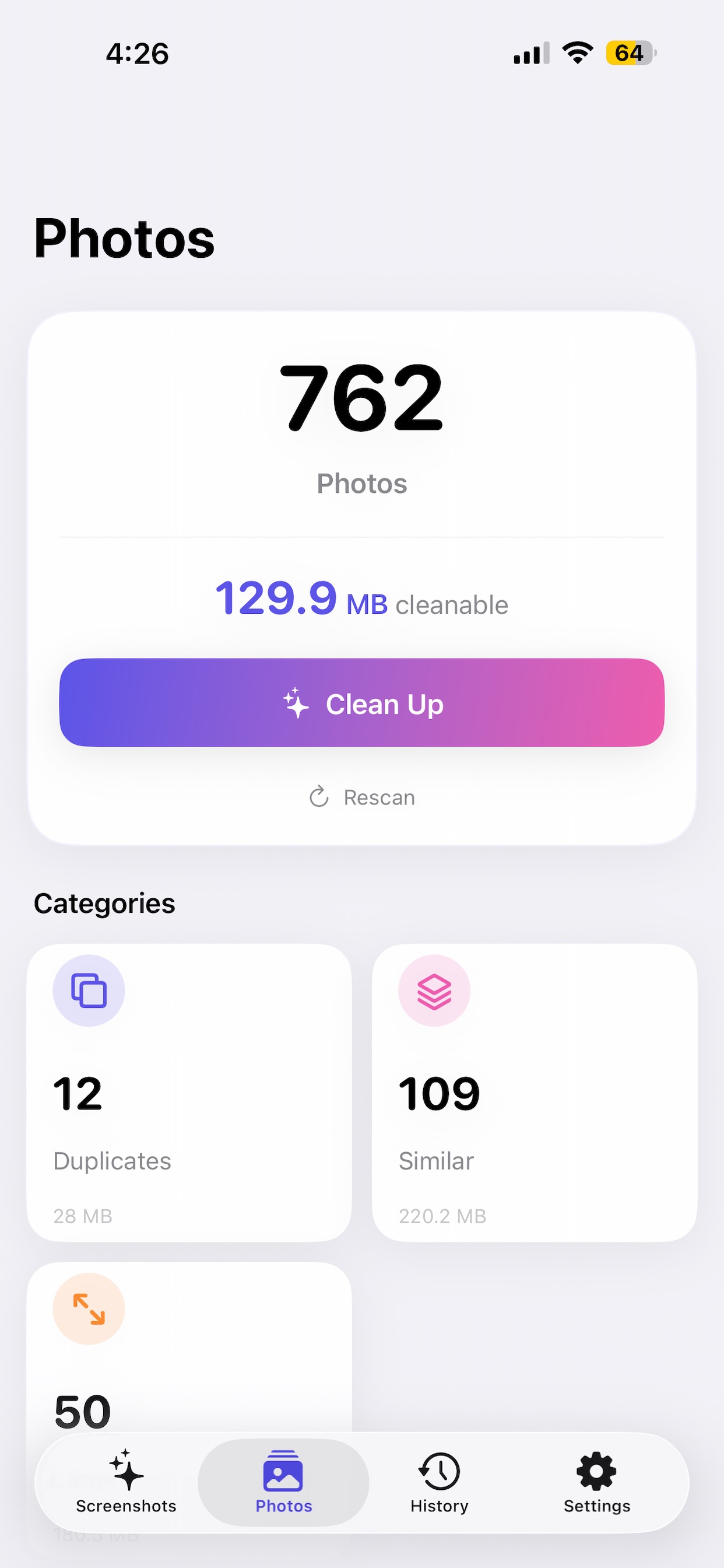Screenshot 1 of SnapSweep AI - Photo Cleaner