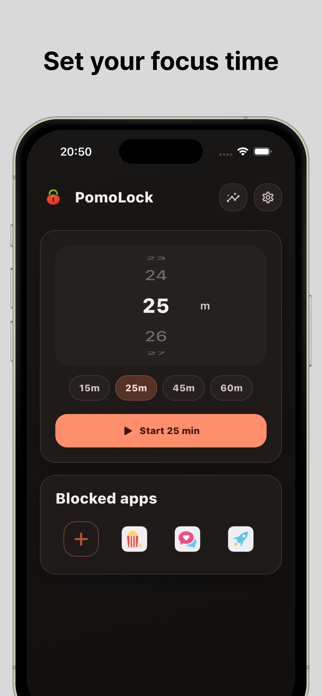PomoLock: AppBlocker Screenshot 1 of 5