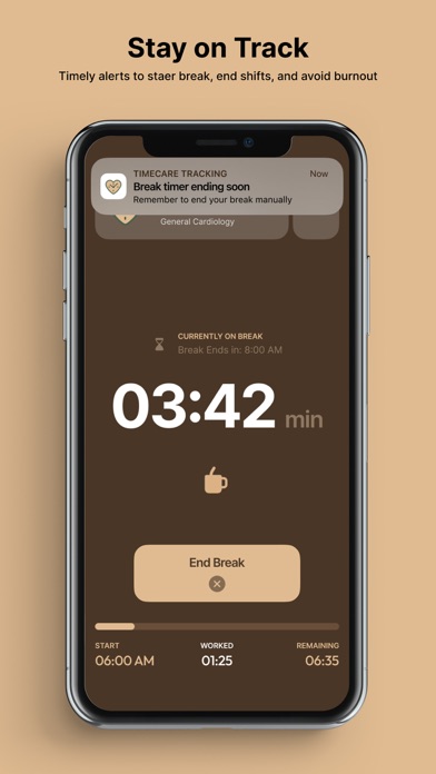 Timecare: Shift Tracker iPhone screenshot 5 - Productivity app