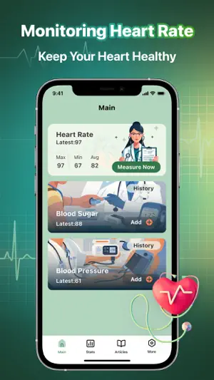 HeartBeet: BP & Sugar Track screenshot 1