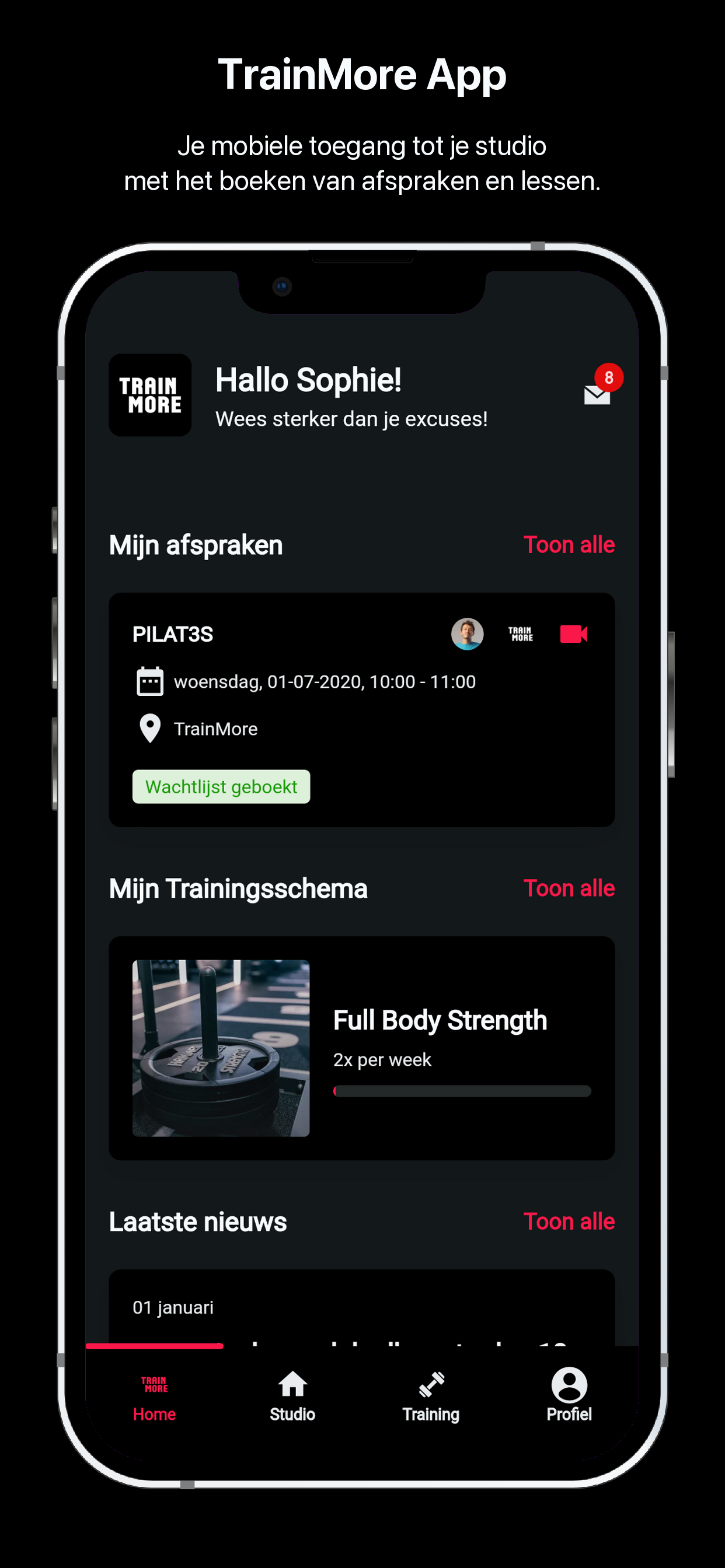 TrainMore - Connect to gym