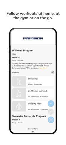 InTension Athletics iPhone screenshot