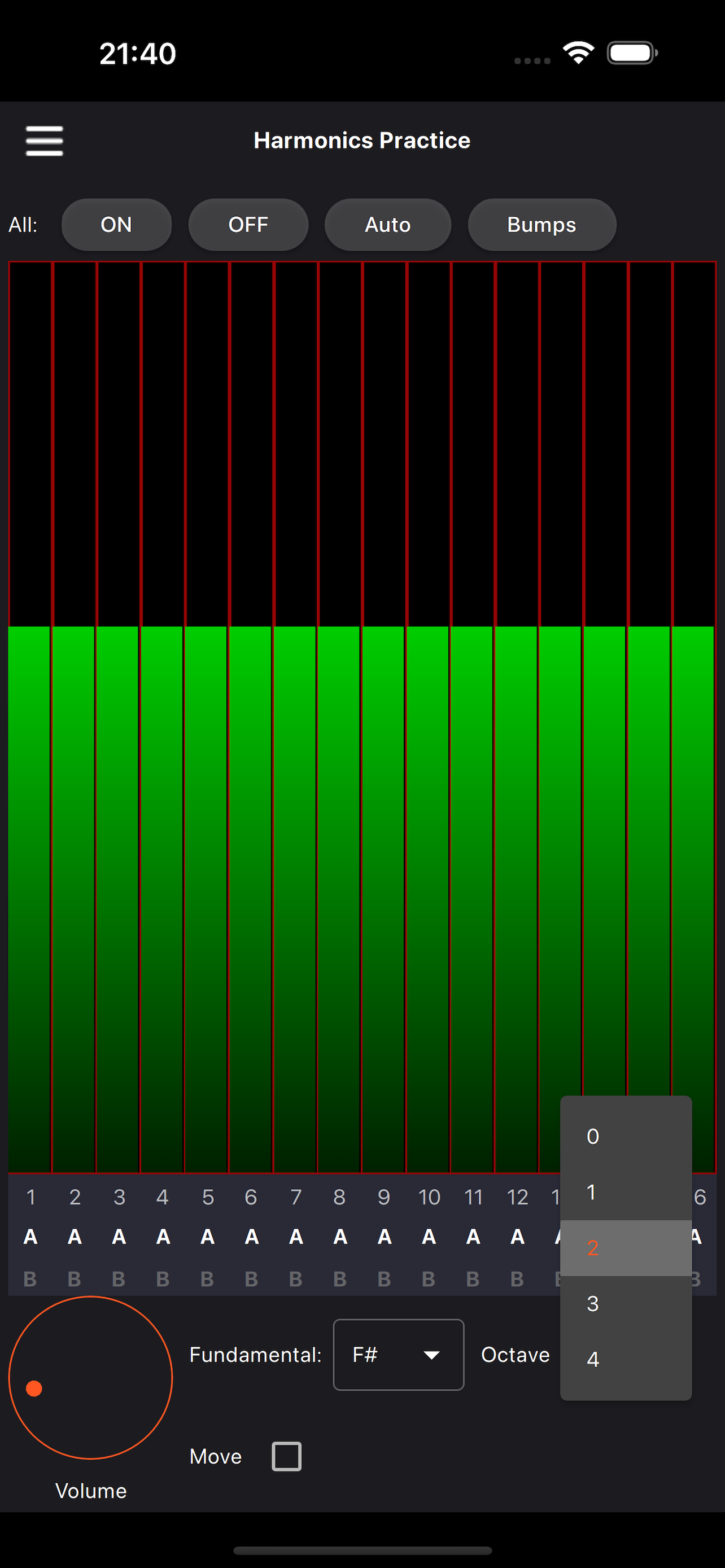 Harmonics Practice