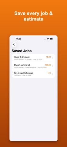 Asphalt Calculator: Tons, Cost iPhone screenshot