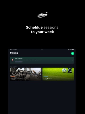 Pep - Pro Soccer Training iPad screenshot