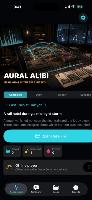 Aural Alibi screenshot 1