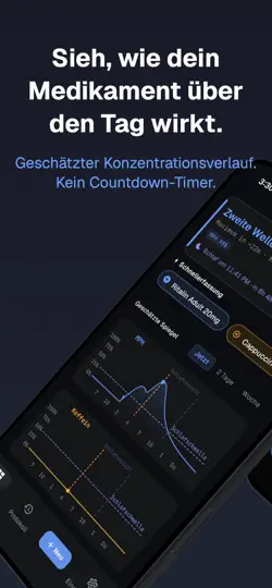 Screenshot von FocusCurve: ADHS Med-Tracker auf dem iPhone 1