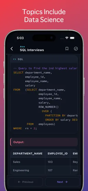 Ace SQL Interviews screenshot 4