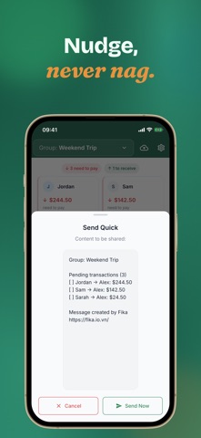 Fika: Split Bills & Expenses screenshot