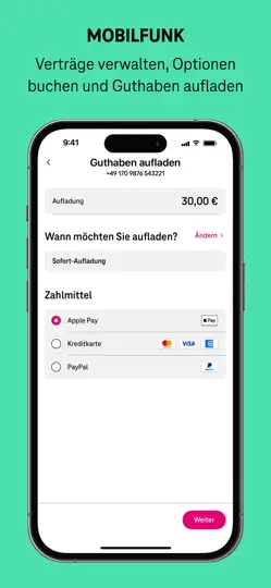 Screenshot von MeinMagenta: Handy & Festnetz auf dem iPhone 4