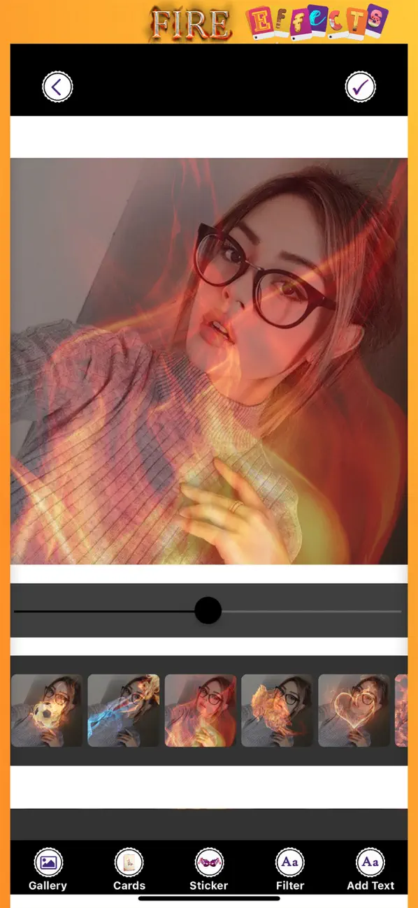 Screenshot #1 pour Fire Effect - Burn FX FlameArt
