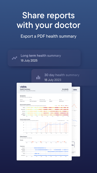 Visible: Pacing for illness iPhone screenshot 7 - Health & Fitness app