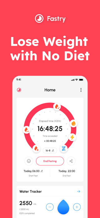 Intermittent Fasting - Fastry Screenshot 1 of 10