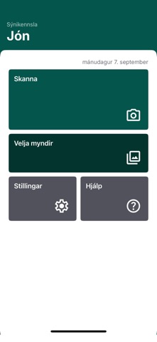 Regla Skönnun app screenshot