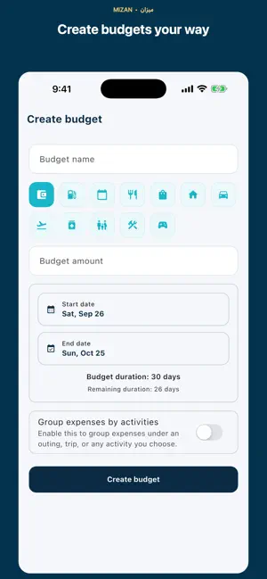 Mizan Budget Coach screenshot 2