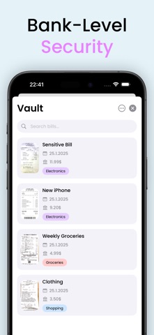 Billify: Scan your bills Screenshot 3 of 7
