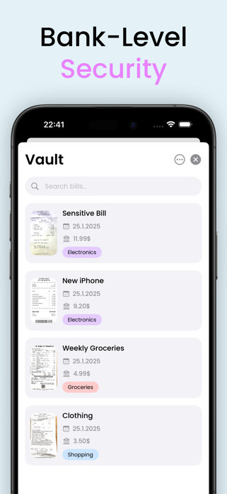 Billify: Scan your bills Screenshot 3 of 7