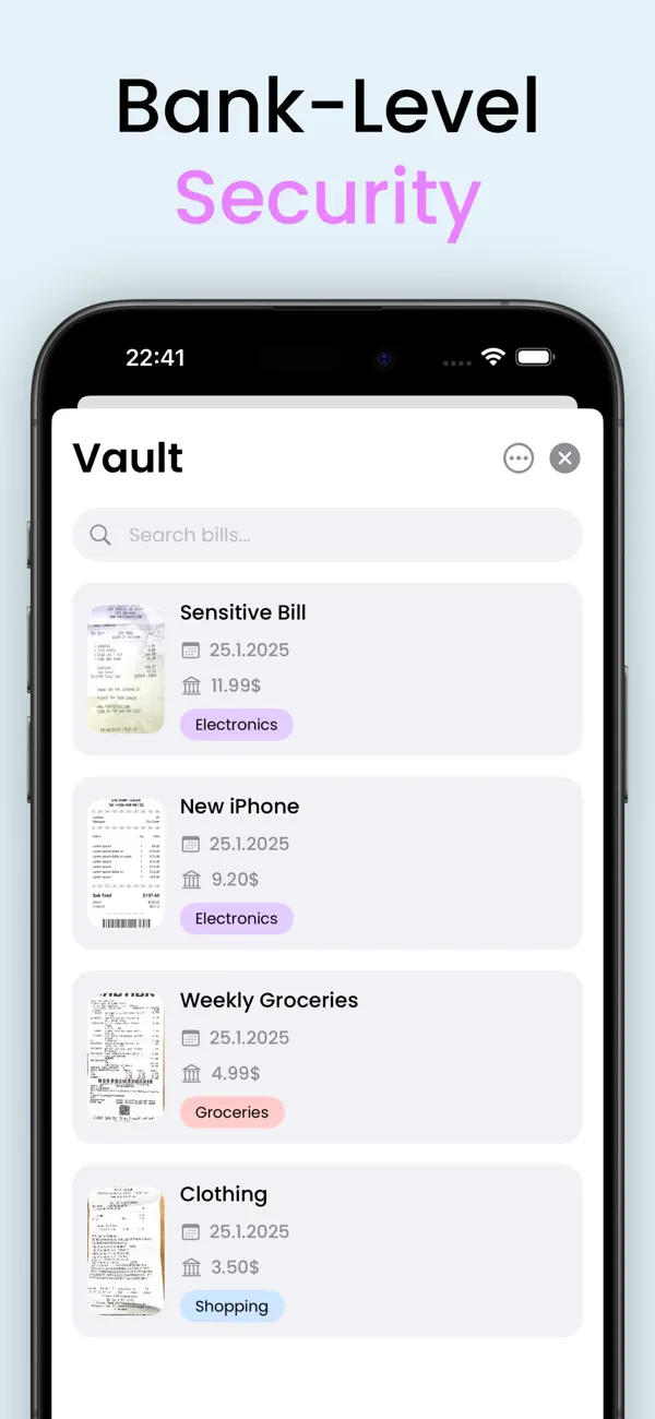 Screenshot #3 pour Billify: Scan your bills
