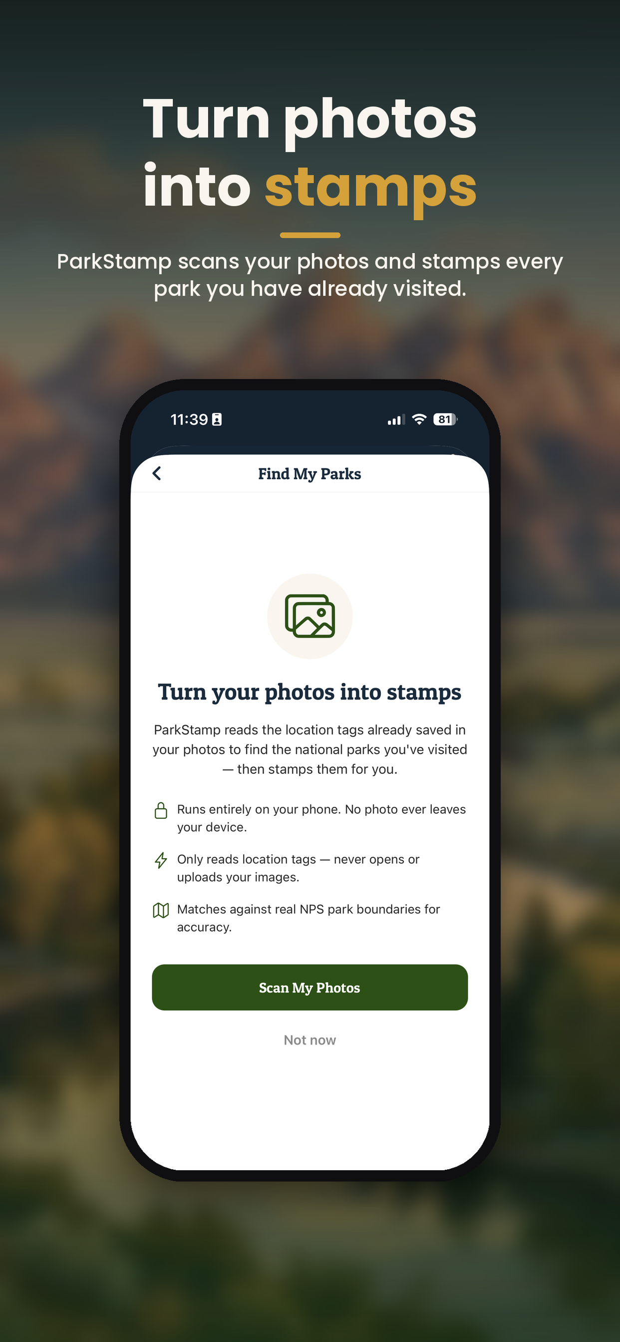 ParkStamp: National Parks screenshot 3
