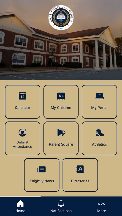 Cary Christian School iPhone screenshot 1 - Education app