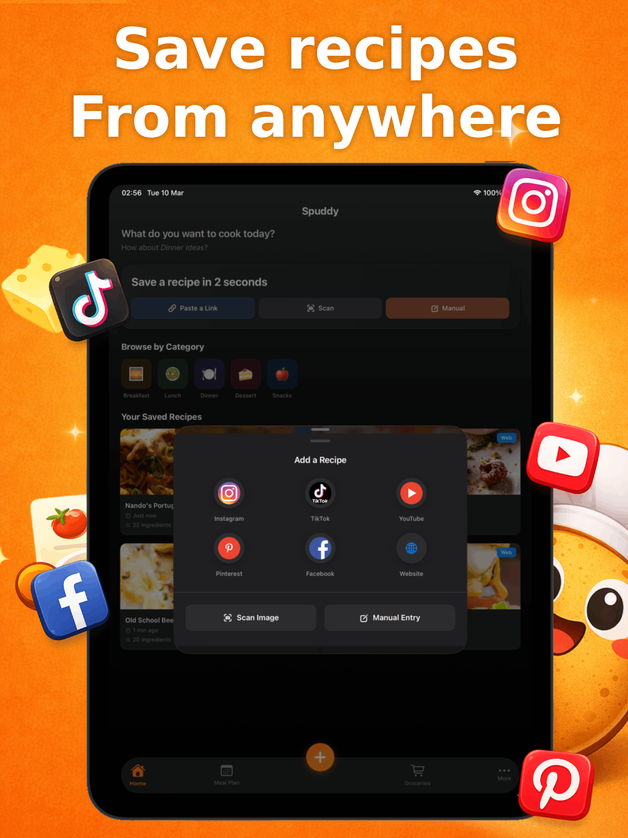 Spuddy: Recipes Saver  cooking screenshot 8