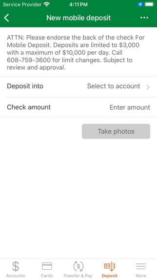 Conservation First Bank iPhone screenshot 5 - Finance app