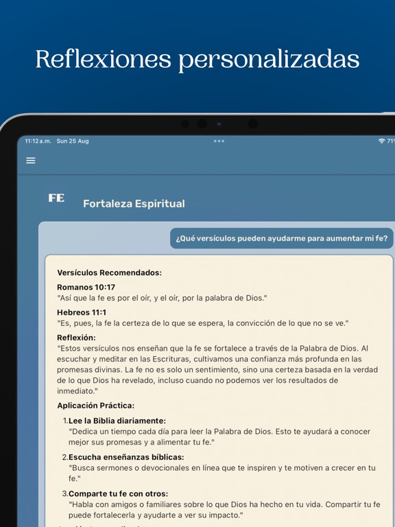 Faith Empowered: Bible Chat iPad screenshot 3 - Reference app