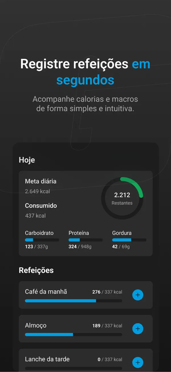Screenshot #2 pour Growth - Dieta e Treino