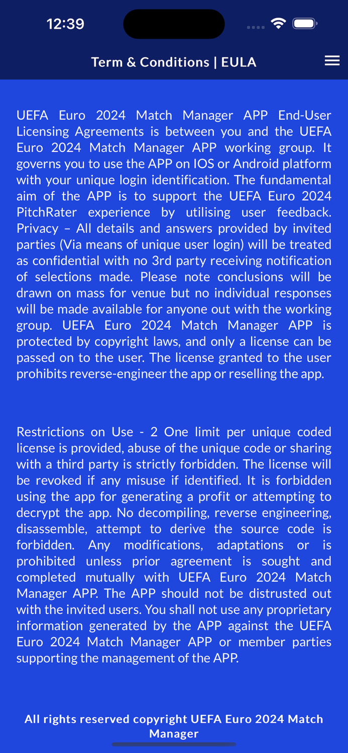 UEFA Euro 2024 Pitch Rater