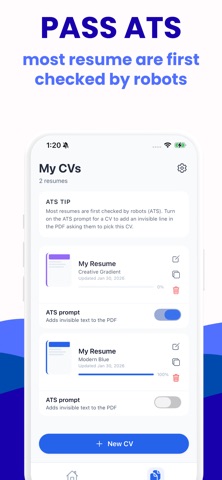 CV Builder: AI Resume Maker Screenshot 4 of 5