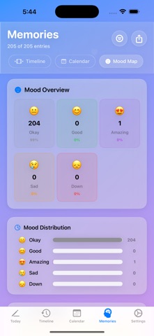Diary - One Line Daily iPhone screenshot