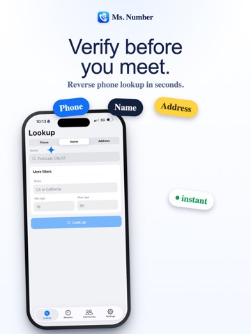 Ms. Number: Caller ID & Safety iPad screenshot