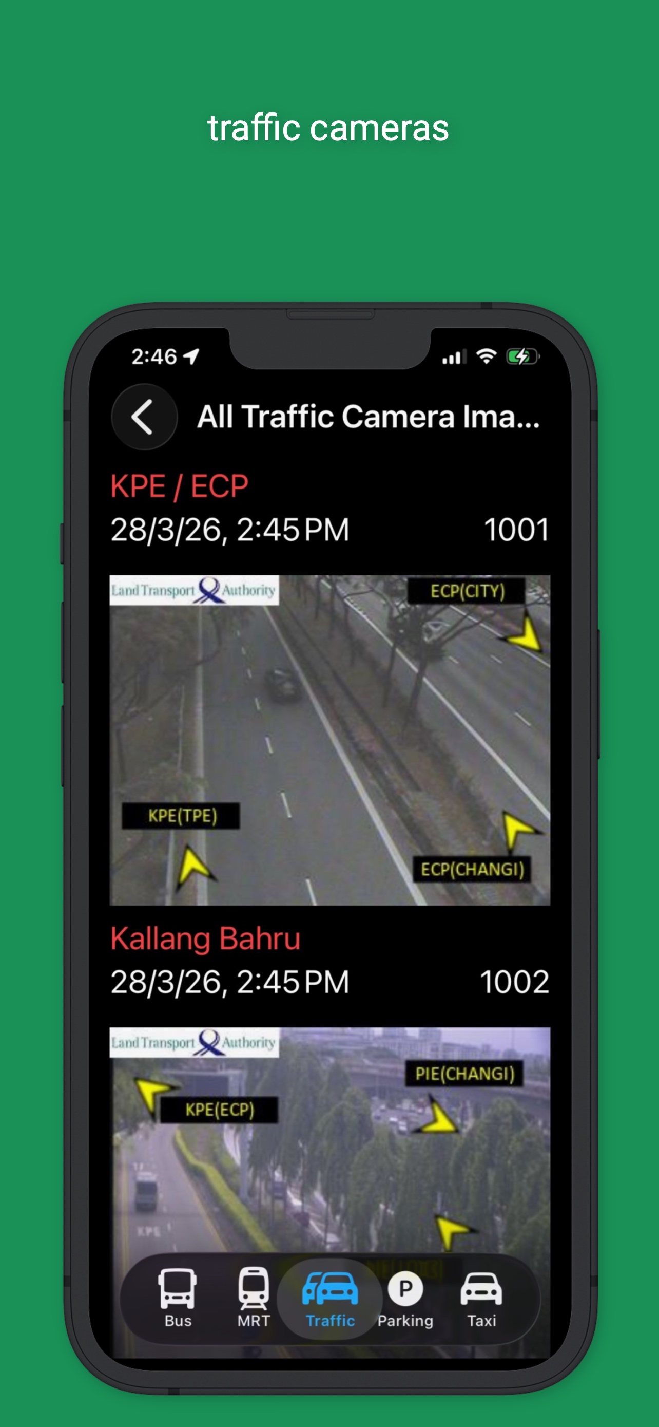 Bus MRT Traffic Parking Taxi