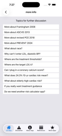 CV Risk Estimation Screenshot 5 of 7