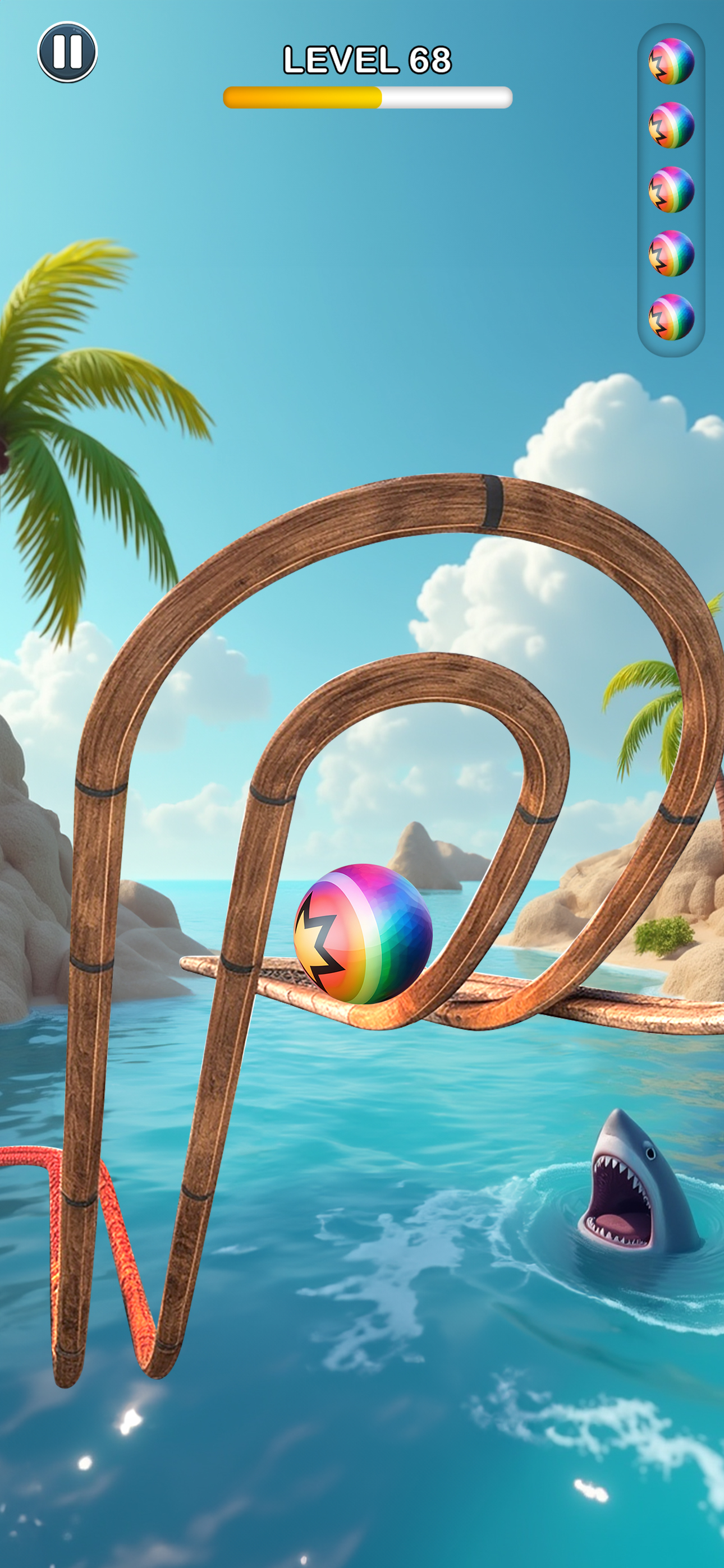 Rolling Ball Sky Escape screenshot 8