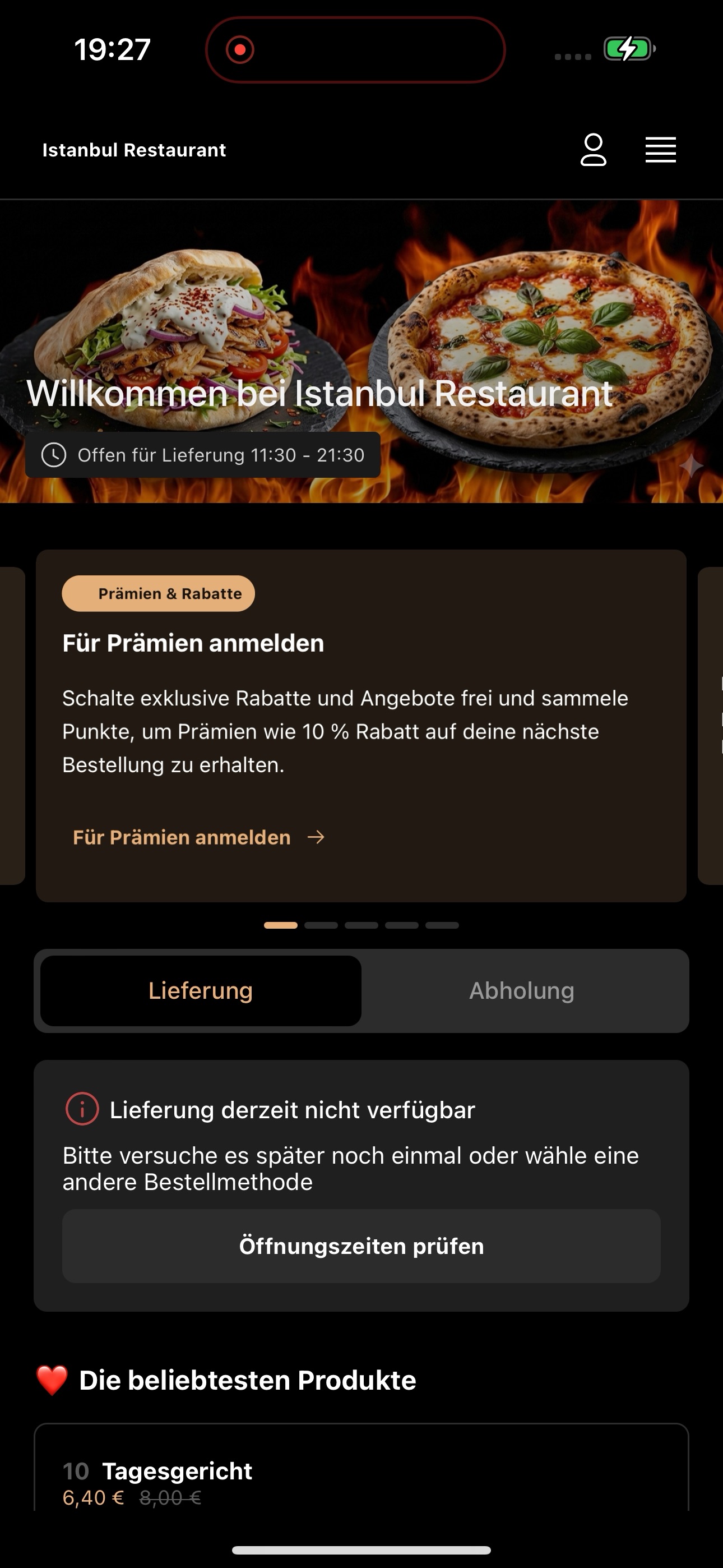 Screenshot 3 of Istanbul Restaurant DE