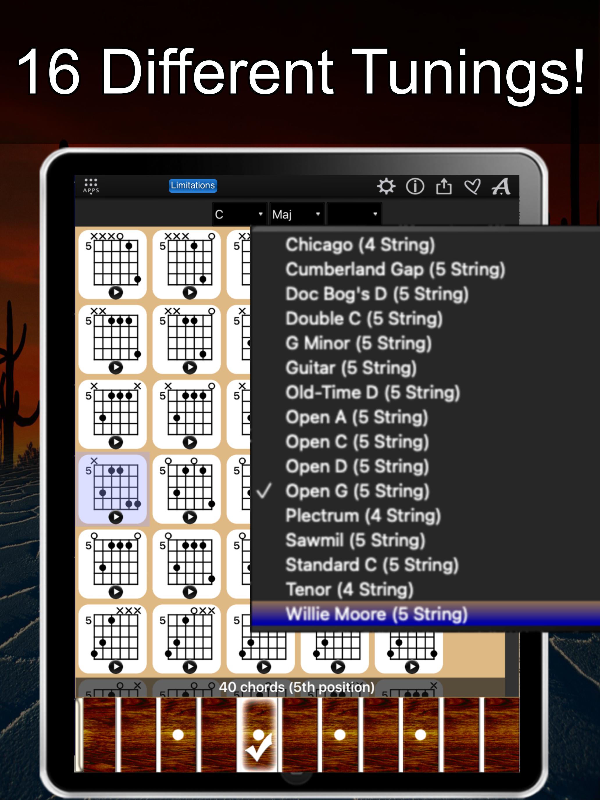Banjo Chords Compass Lite
