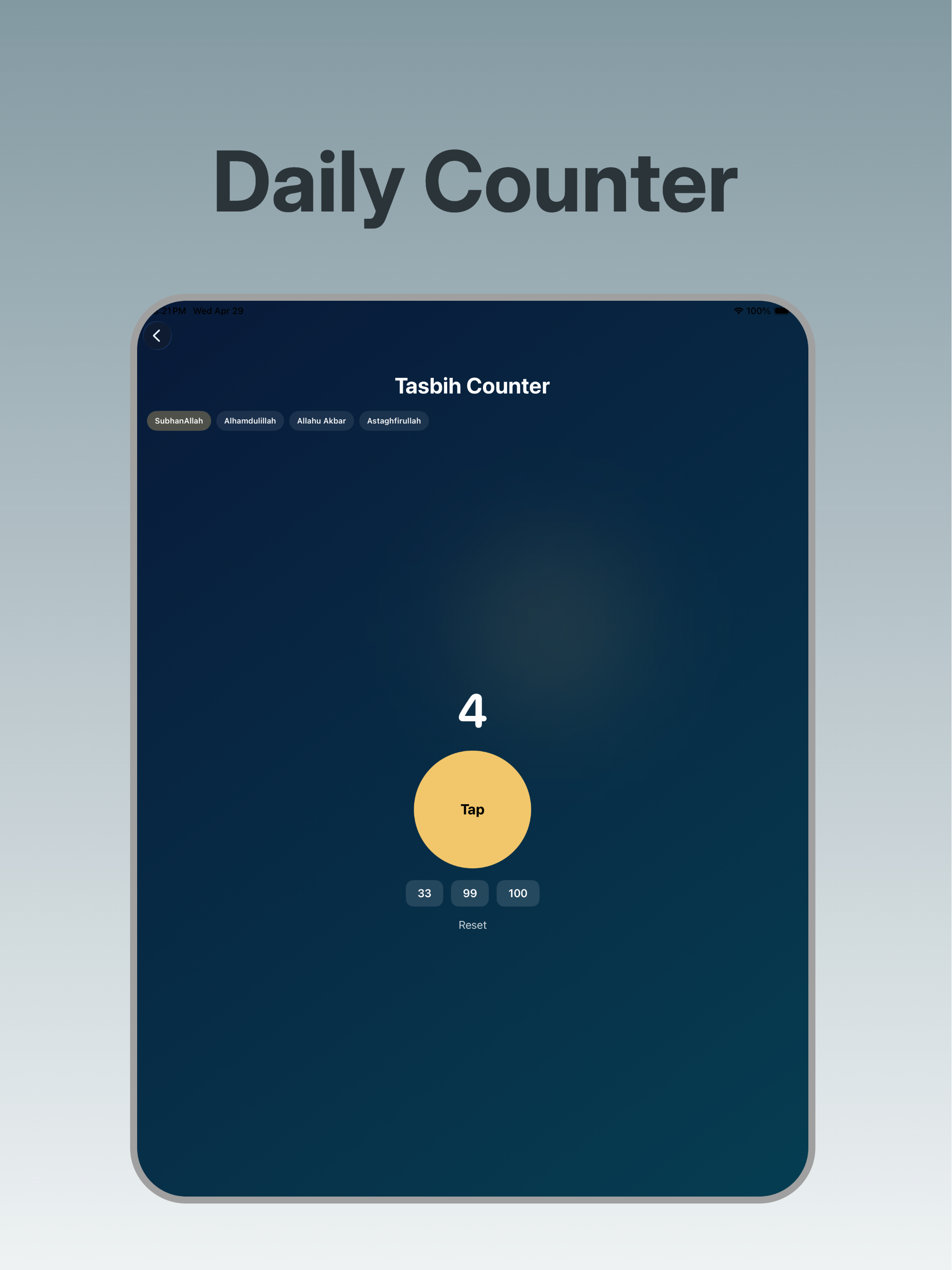 Qibla Compass-Tasbih Counter