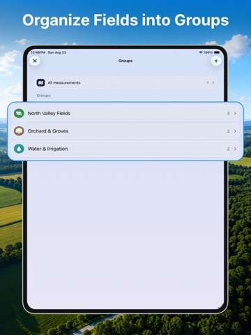 GPS Area Measure - FieldAcre iPad screenshot