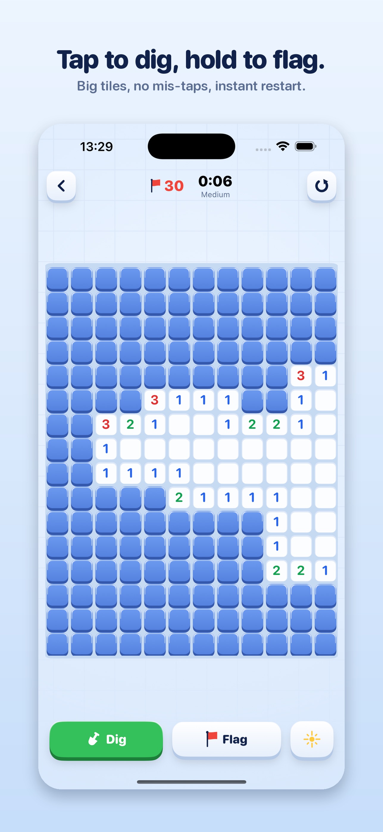 Screenshot 2 of Mine Grid: Minesweeper