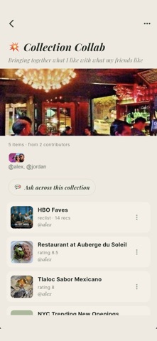 RecSpot - What to Watch or Eat iPhone screenshot